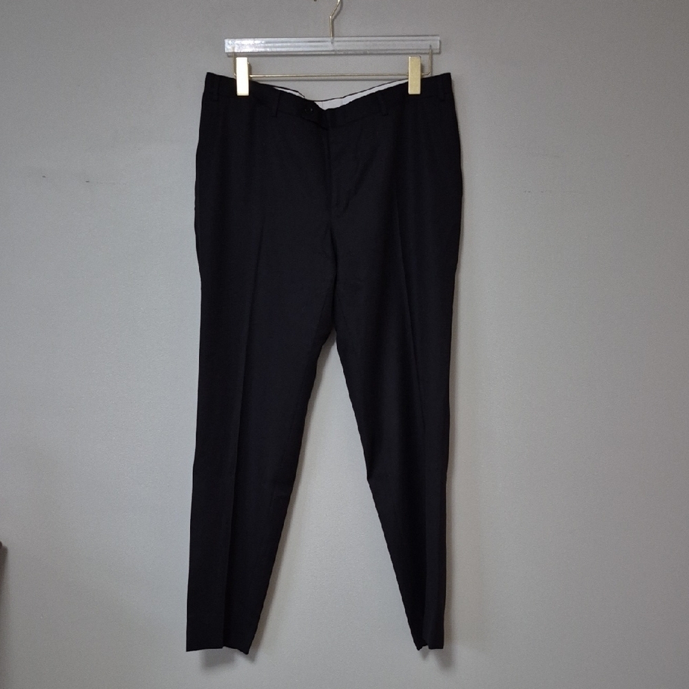 Canali Luxury Wool Dress Pants, Trousers Straight Leg Flat Front, Size 36X32